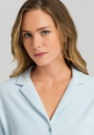 77720 Sleep And Lounge Short Sleeve Shirt - 2518 Misty Blue